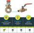 SharkBite UAB22461LFA 1/2 Inch Expansion Ball Valve, Brass Plumbing Fittings for PEX-A Pipe Tubing