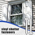 SunDiss 36 3 Inch Pcs Vinyl Shutter Fastener Window Panel Peg Lok Pin Pegs Screws Shutter Spikes Anchor for Installing