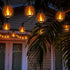 27Ft 10 Bulbs iBaycon Solar Flame Lights, LED Flickering Flame String Light, Outdoor Waterproof Solar Flame Lights