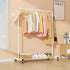 Closet, Sywhitta Clothing Rack on Wheels with Storage Shelf & Sturdy Metal Frame, Retail Clothing Rack for Hanging