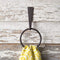 CTW Home Collection Iron Strap Towel Ring, 5" Width x 1" Depth x 9" Tall
