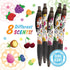 Sugar Skull Smens (2 Pack) - Scented Pens with Black Ink, Medium Point - 8 Count for Fun Writing