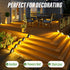 6 Pack, IP65 JSOT Solar Step Stair Lights Outdoor Yard Decor Waterproof Deck Lighting for Outside Solar Powered, Solar