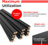 GRAPHITE Hard Lead Carpenter Pencils, Bulk Pack of 12 Pieces, #2 (HB) - Black Wooden Pencil