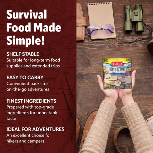 Packaging 3 Pack Backpacking, Bridgford BBQ Pork - Shelf-Stable High-Protein Survival Food in Convenient - - Camping