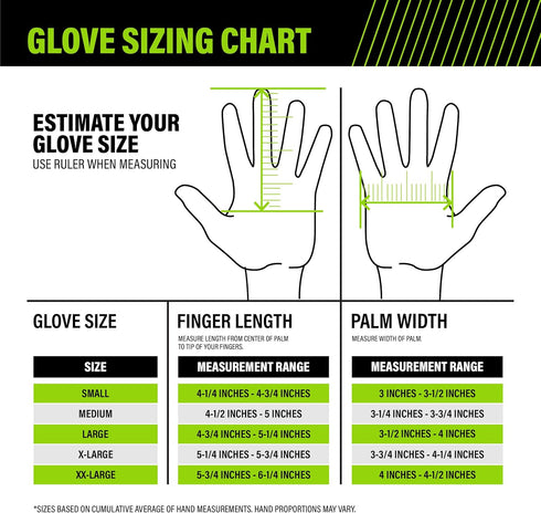 Enhanced Comfort Work Gloves with Goatskin Leather Palms for Men and Women, X-Large, Black and White