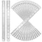 Macarrie 30 Pieces 12 Inch Metal Ruler, Stainless Steel Rulers with Imperial Metric Measurements for School Office Home