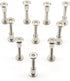 binifiMux 10-Pack M6-1.0 x 35mm Rivet, Countersunk Hex Head Socket Cap Bolt and Barrel Nut