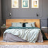 51488 1-Light 6ft Globe Electric x Novogratz Plug-in or Hardwire Wall Sconce, Matte Black, Fabric Covered Cord, Rocker