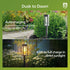 2 Packs 3000K Philips Solar Pathway Lights Outdoor, Glass Metal Led Garden Landscape Lightings, Warm White, Waterproof