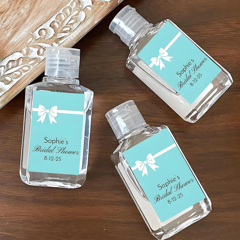 Wtuye 50pcs Custom Waterproof Baby Shower Hand Sanitizer Sticker Labels Personalized Thank You Wedding Favor Stickers