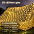 10x10 8 3 Sets, 3010 270 Net Lights Outdoor FT, Modes Connectable Mesh Lights with Plug- Connect FT Coverage, LED