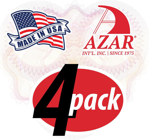 Azar Displays 250045-SMK Plastic Wall Mount File Holder with Magnets, Smoke Colored, 4-Pack