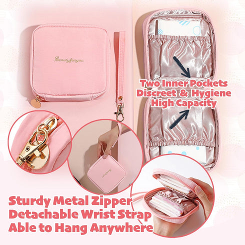 10-12 Essential First Period Kit for Girls | Period Bags for Teen Girls for School | First Period Gift with Sanitary