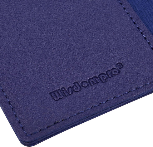 Wisdompro Journal Cover - 2 Pack Blue PU Leather Notebook Cover for Field Notes or 3.5" x 5.5" Pocket Notebooks