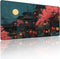 YUANSM Japanese Anime Cherry Blossom Night Scene Mouse Pad, XXL Extended 35.4 x