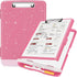 Sooez Glitter Clipboard with Storage, High Capacity Storage Clipboard with Pen Holder, Cute Clip Boards 8.5x11 for