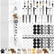 Colarr 24 Sets Plastic Beadable Pens, DIY Pens Making Kit, Black Ink Ballpoint Pen for Women Students