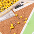 Map Tacks 1/8-Inch Assorted Color Beads Head, 500-count Push Pins (Yellow)