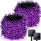 2 Pack 480 LED Solar Chrismas Lights Outdoor, 170 FT Super Long