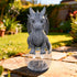 Dragon Garden Statue with Solar Crackle Glass Ball - Gothic Outdoor Decor for Patio & Yard - Mystical Dragon Guardian