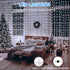 20ftx10ft 600 ZAIYW Dual Color Curtain Lights LED Christmas Curtain Lights with Remote Plug, Connectable Lights Curtain