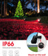 5W 120V 450LM IP66 2 Pack L LOHAS LED Red Spotlight Outdoor, Tree Spot Lights for Yard, Auto On/Off Landscape Lighting
