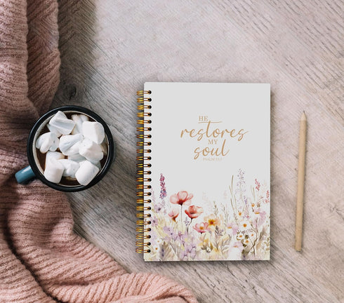 Christian Notebook for Women, Christian Art Gifts Journal, Prayer Journal for Women, Bible Journaling Notebook, PSALM