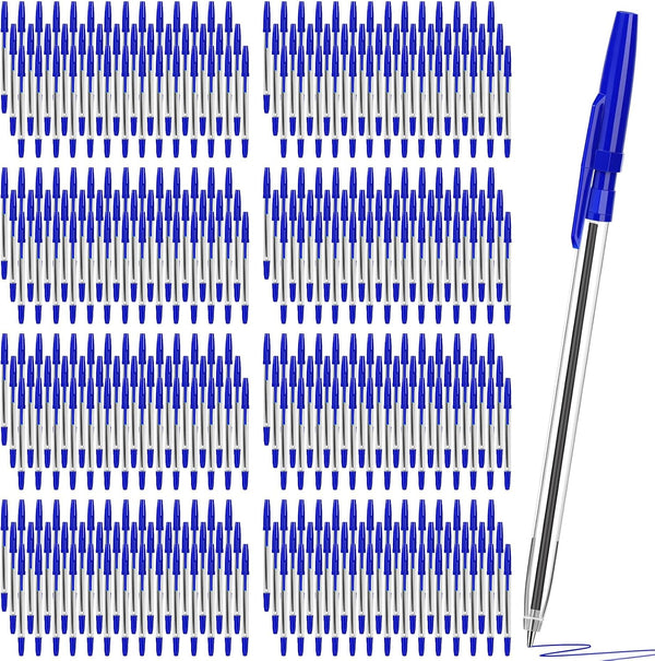 Sayglossy 200 Pcs Ballpoint Pens Bulk 1.0mm Medium Point Bullet Tip Smooth Writing