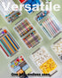 6 Pack Extra Large Pencil Box with Removable Divider, Thickened Pencil Case Bulk, Clear Crayon Marker Organizer