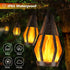 21Ft 10 Bulbs, Jnaurb Solar String Lights for Outside, Patio Lights with Flickering Flame Light Waterproof Warm White