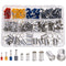 10-Sizes Copper Wire Ferrules Assortment Kit - Matte Tin Plating Pin Ferrules (390PCS KIT)