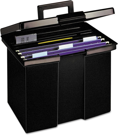 Pendaflex Economy File Box, Black, 10-7/8" H x 13-1/2" W x 10-1/4" D