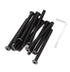 binifiMux 12pcs 1/4-20 x 2-1/2 Inch Black Hex Socket Cap Screws for Furniture Chair Table Desk