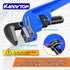 set(8" 10" 14" 18"), offset End Pipe Wrench Adjustable Cast Iron pipe Wrench, Perfect Plumbers Tool for Oil Field