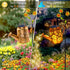 Solar Lights Outdoor Waterproof, Sunflower Solar Watering Can Lights with Shepherd Hook, Birthday Gifts for Mom Grandma