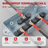 RED WOLF 4 AWG 3/8"(M10) 20 PCS Wire Lugs Ring Terminal Connectors, 4 Gauge Battery Cable Copper Connector Ends with