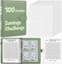 SKYDUE 100 Envelopes Money Saving Challenge Binder, Savings Challenges Book with Cash Envelopes, Save $5,050