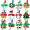 Christmas Notepad Set, 24 Set with Holiday Ballpoint Pens, Sticky Notes with Christmas Characters, Winter Holiday Theme