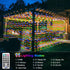 20ftx10ft 600 ZAIYW Dual Color Curtain Lights LED Christmas Curtain Lights with Remote Plug, Connectable Lights Curtain
