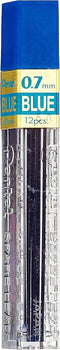 Pentel Ppb7 Blue .7mm Lead 12 Sticks of Blue Lead by Pentel