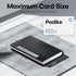 Padike Business Card Holder Case Professional PU Leather & Stainless Steel Multi Wallet Credit Card ID Case for Men &