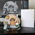 4 Fairy Garden Accessories Gnome House Pcs Kit, Solar Statues with Openable Door for Yard Lawn Patio, Resin Stone