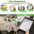 Sooez 30 Pack Binder Folders, Heavyweight Pockets for 3 Ring Binder, High Capacity Clear Binder Pouch