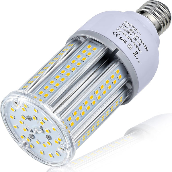 Amazon High Brightness LED Light Bulb, 150W 120W 100W 80W 60W 30W, E26 Base, 4000LM for Garage, 1 Pack