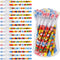 Kolewo4ever 48 Pcs Hero Translucent Pencils, Non-Sharpening Stackable Pencils, Pop Up Plastic Pencils