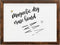 Loddie Doddie 18x24 Magnetic Dry Erase Board for Wall, Brown Rustic Frame with Built-in Marker Tray