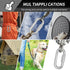 15 Pack Heavy-Duty Chain Hooks Quick Links - 304 Stainless Steel 1/8" Locking Carabiner for Towing