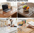 PIPRE 9.9x25,2mm Clear Table Protector, Thick Ultra Smooth Vinyl, Clear Table Mat for Bedroom Dresser, Table Cover