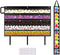 Bulletin Border Storage Pocket Chart for Classroom, Organizer with Storage Pockets for Bulletin Board (Black)